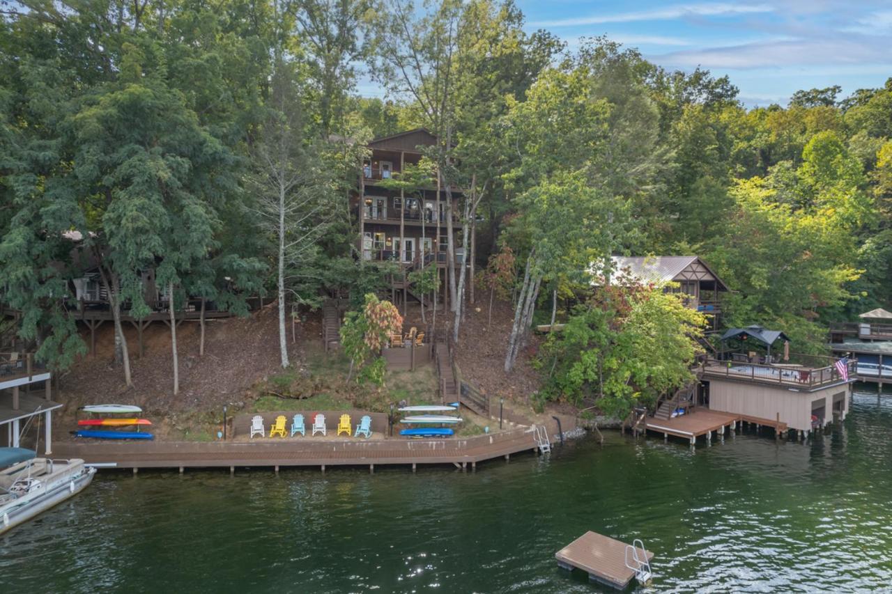 Russell'S Fort At White Oak Point: Historical Cabin On Lake Lure, Luxury, Direct Lake Access! Vila Exterior foto