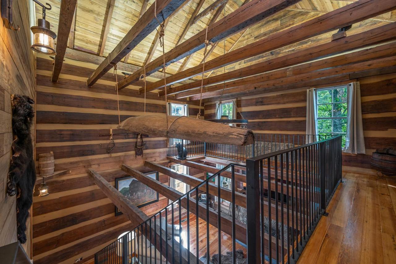 Russell'S Fort At White Oak Point: Historical Cabin On Lake Lure, Luxury, Direct Lake Access! Vila Exterior foto