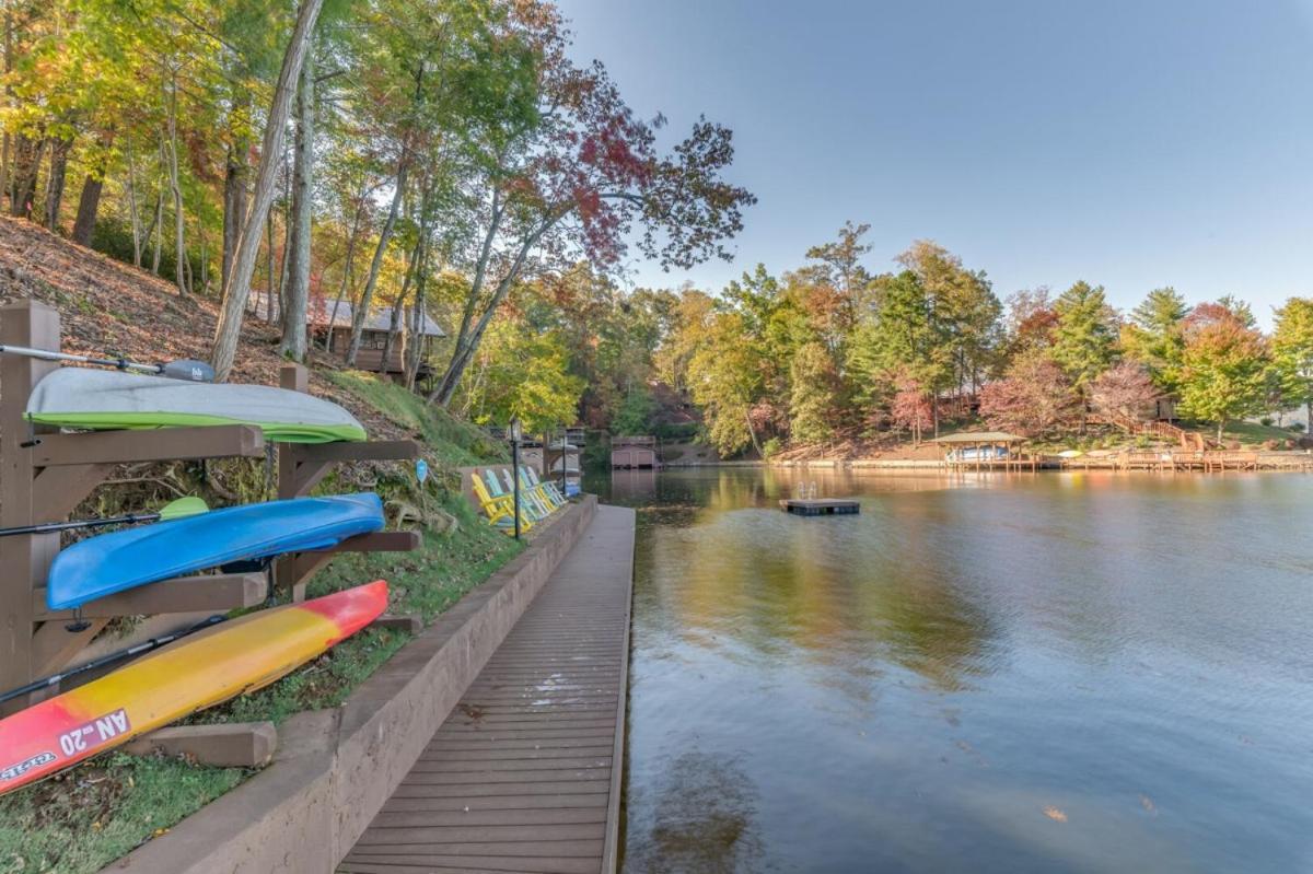 Russell'S Fort At White Oak Point: Historical Cabin On Lake Lure, Luxury, Direct Lake Access! Vila Exterior foto