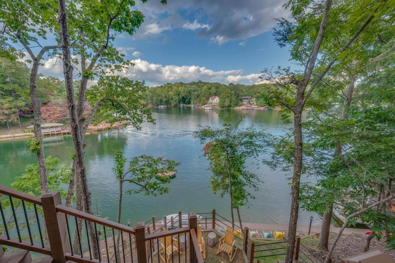 Russell'S Fort At White Oak Point: Historical Cabin On Lake Lure, Luxury, Direct Lake Access! Vila Exterior foto