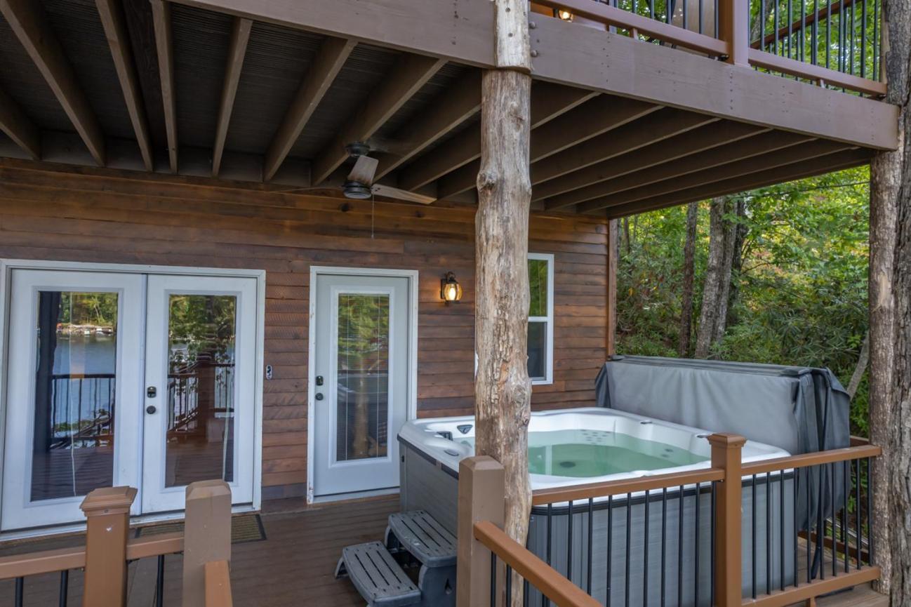 Russell'S Fort At White Oak Point: Historical Cabin On Lake Lure, Luxury, Direct Lake Access! Vila Exterior foto