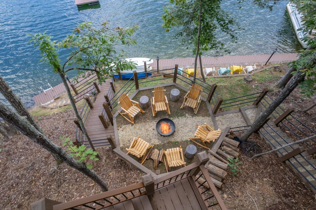 Russell'S Fort At White Oak Point: Historical Cabin On Lake Lure, Luxury, Direct Lake Access! Vila Exterior foto
